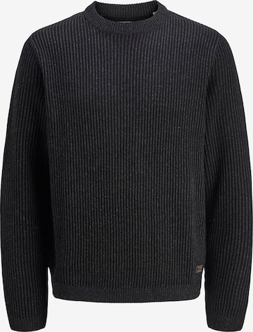 JACK & JONES Sweater 'JJEDover' in Black: front