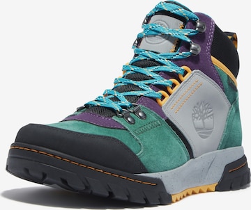 TIMBERLAND Athletic Lace-Up Shoes 'Boulder' in Green: front