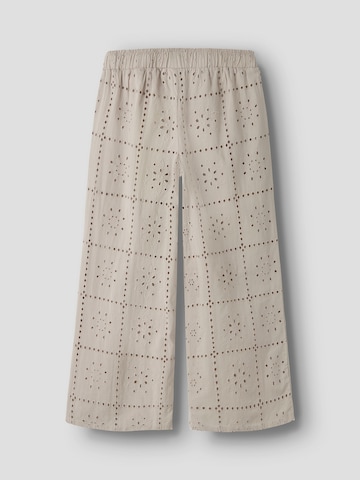 NAME IT - Pierna ancha Pantalón en gris