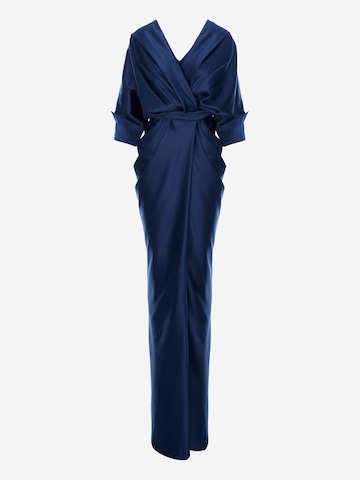 acob a porter Abendkleid in Blau: Vorderseite