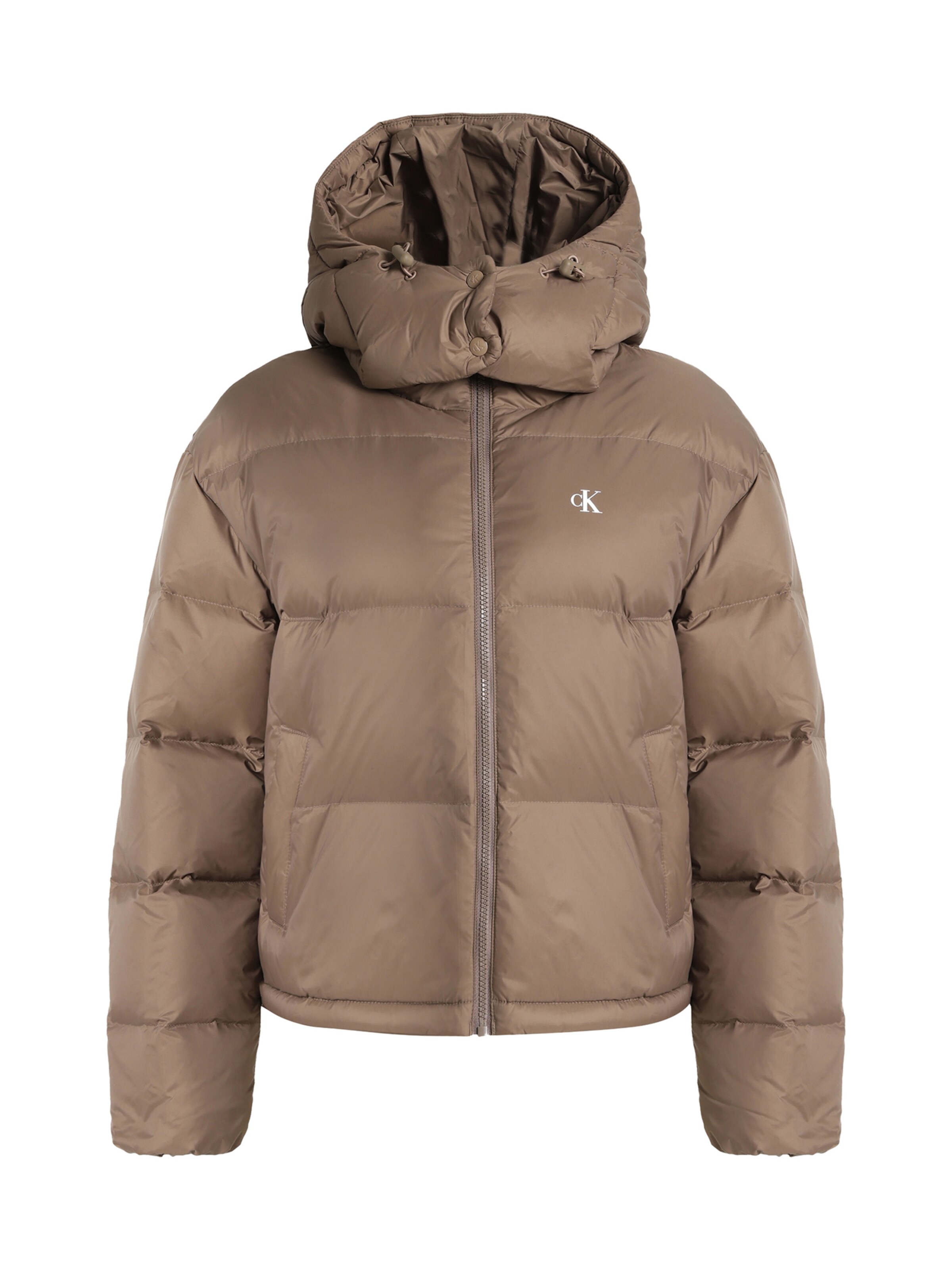 Calvin Klein Jeans Vinterjacka 'ESSENTIAL' i brun: framsida