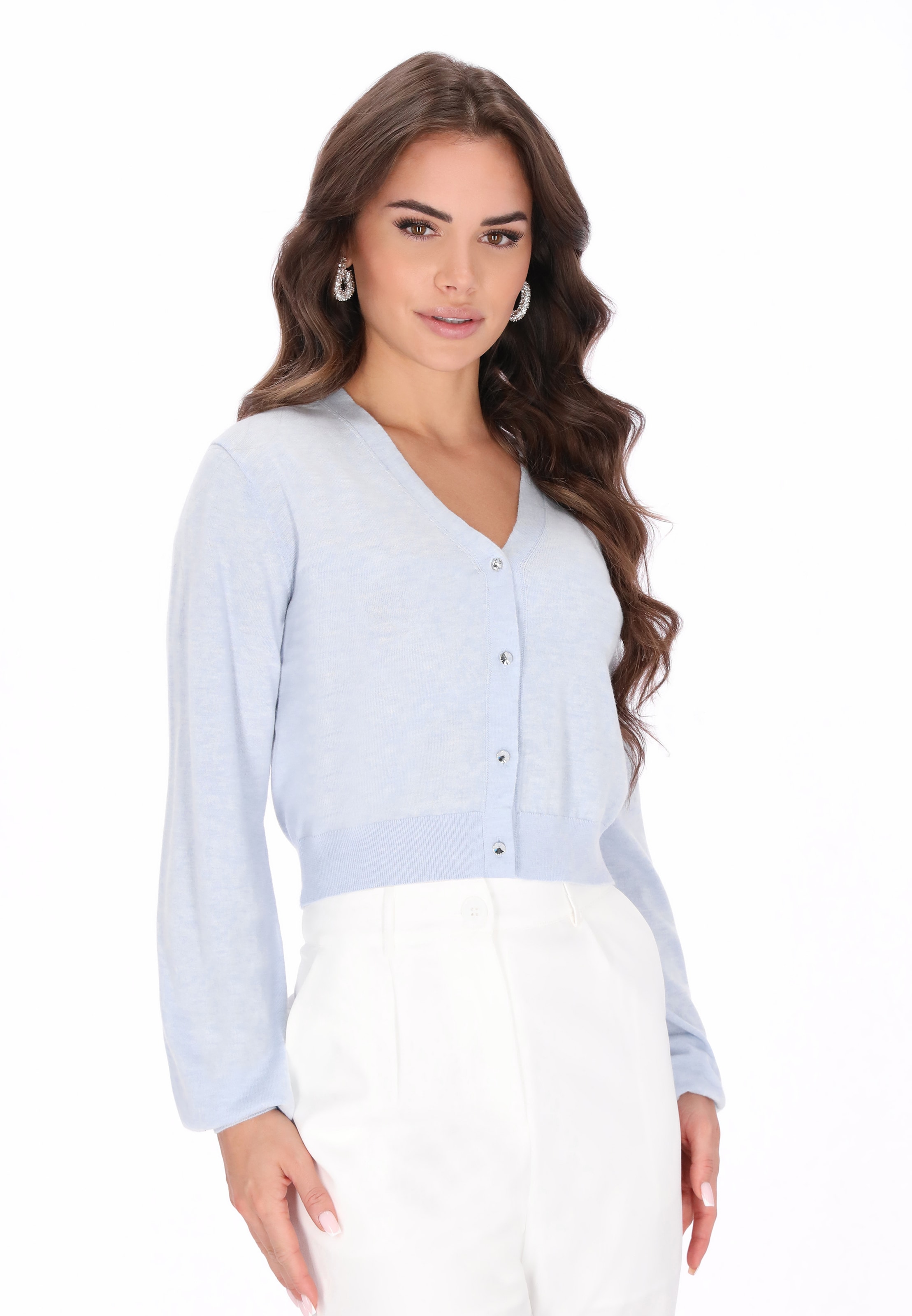 Cardigan faina en bleu : devant