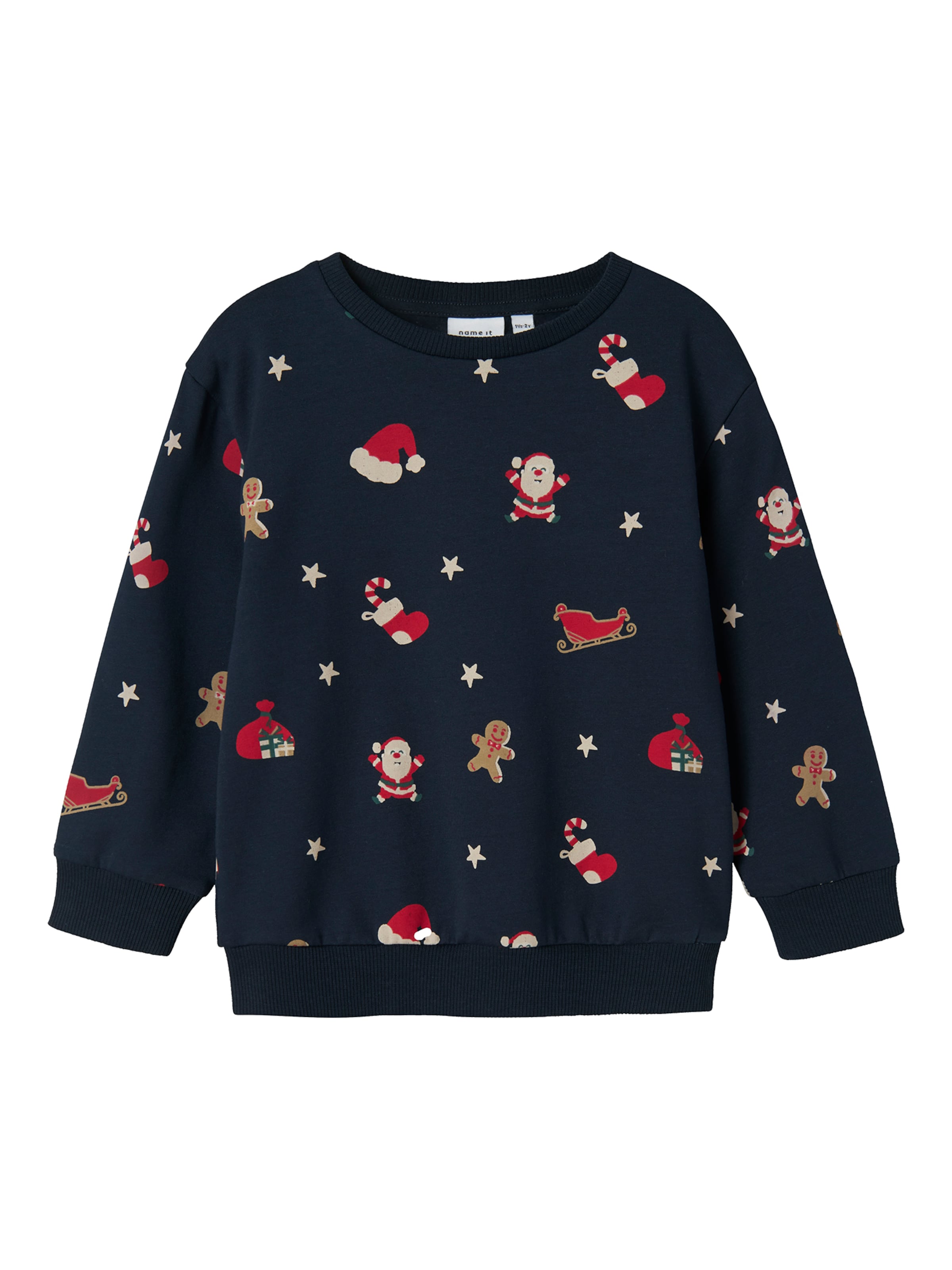 NAME IT Μπλούζα φούτερ 'ROHOM' σε μπλε: μπροστά