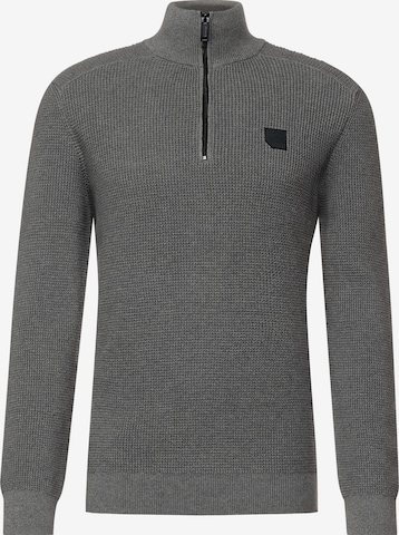 Street One MEN Sweater in Grey: front