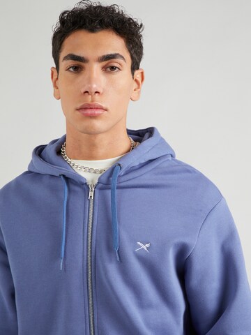 Iriedaily Zip-Up Hoodie in Blue