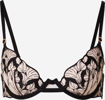 Bluebella T-Shirt Rintaliivi 'Vivienne' värissä musta: etupuoli