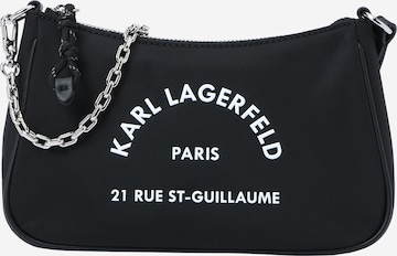 Karl Lagerfeld Schultertasche in Schwarz: predná strana