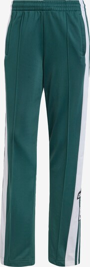 ADIDAS ORIGINALS Pantalon 'Adibreak' en vert foncé / blanc, Vue avec produit