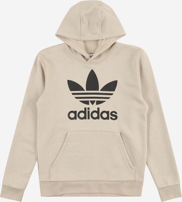 Felpa 'Trefoil' di ADIDAS ORIGINALS in beige: frontale