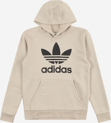 ADIDAS ORIGINALS - Sweatshirt 'Trefoil' em bege: frente