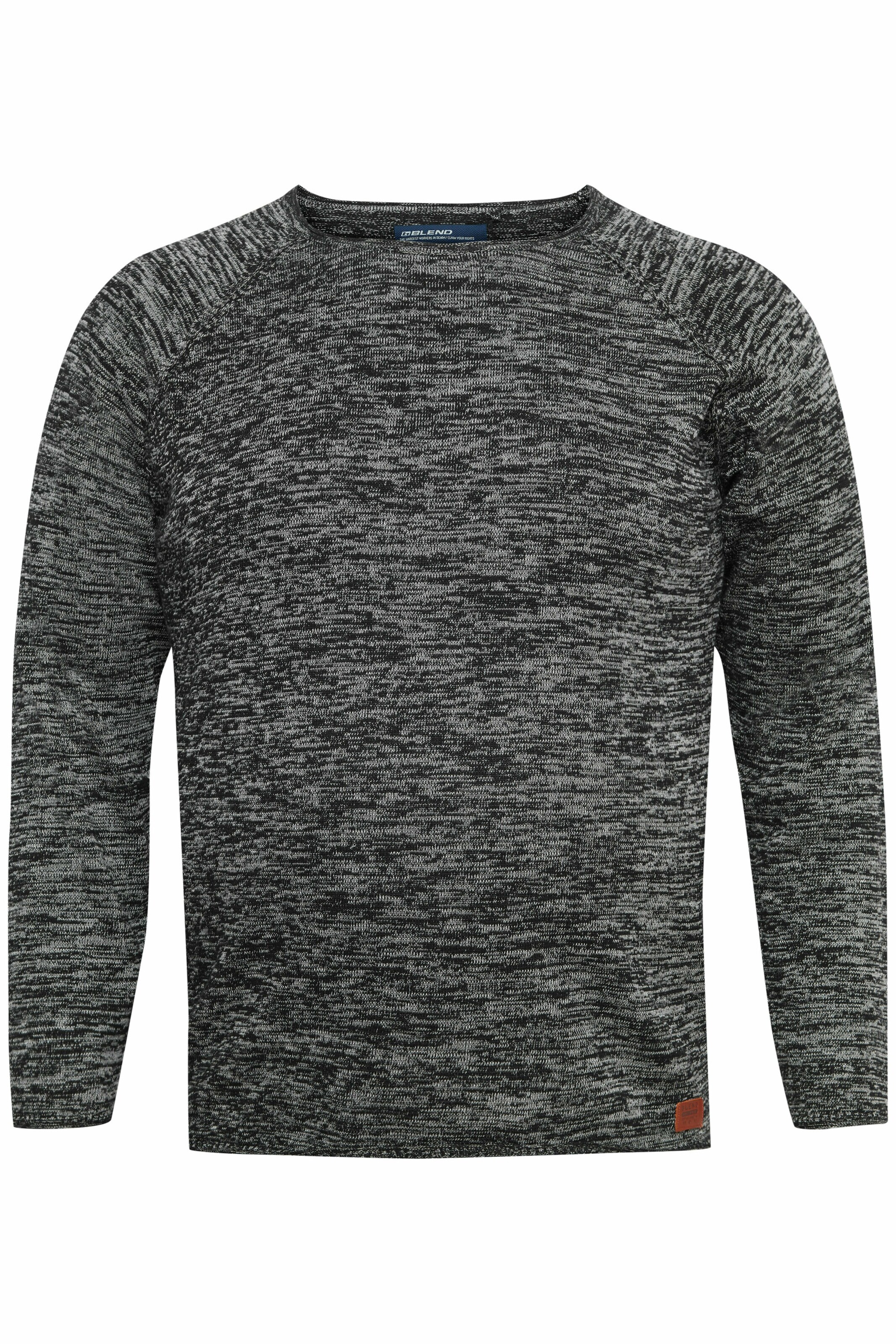BLEND Pullover 'DAN' Big & Tall in Schwarz: Vorderseite