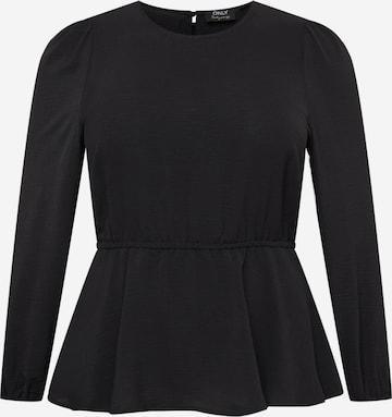 ONLY Curve Блуза 'METTE' в черно: отпред