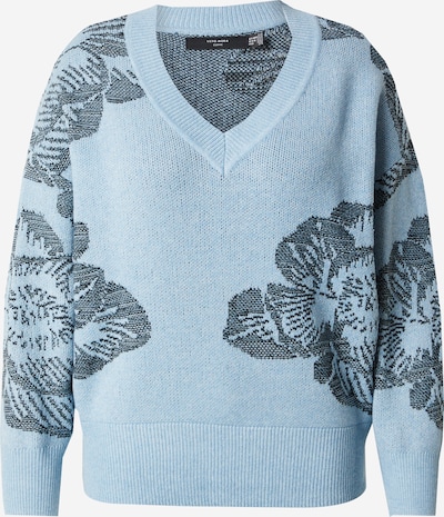 Megztinis 'VMCFairly' iš Vero Moda Curve, spalva – šviesiai mėlyna / juoda, Prekių apžvalga