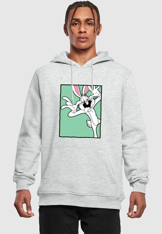 Merchcode - Sweatshirt 'Looney Tunes Bugs Bunny Funny Face' em cinzento: frente