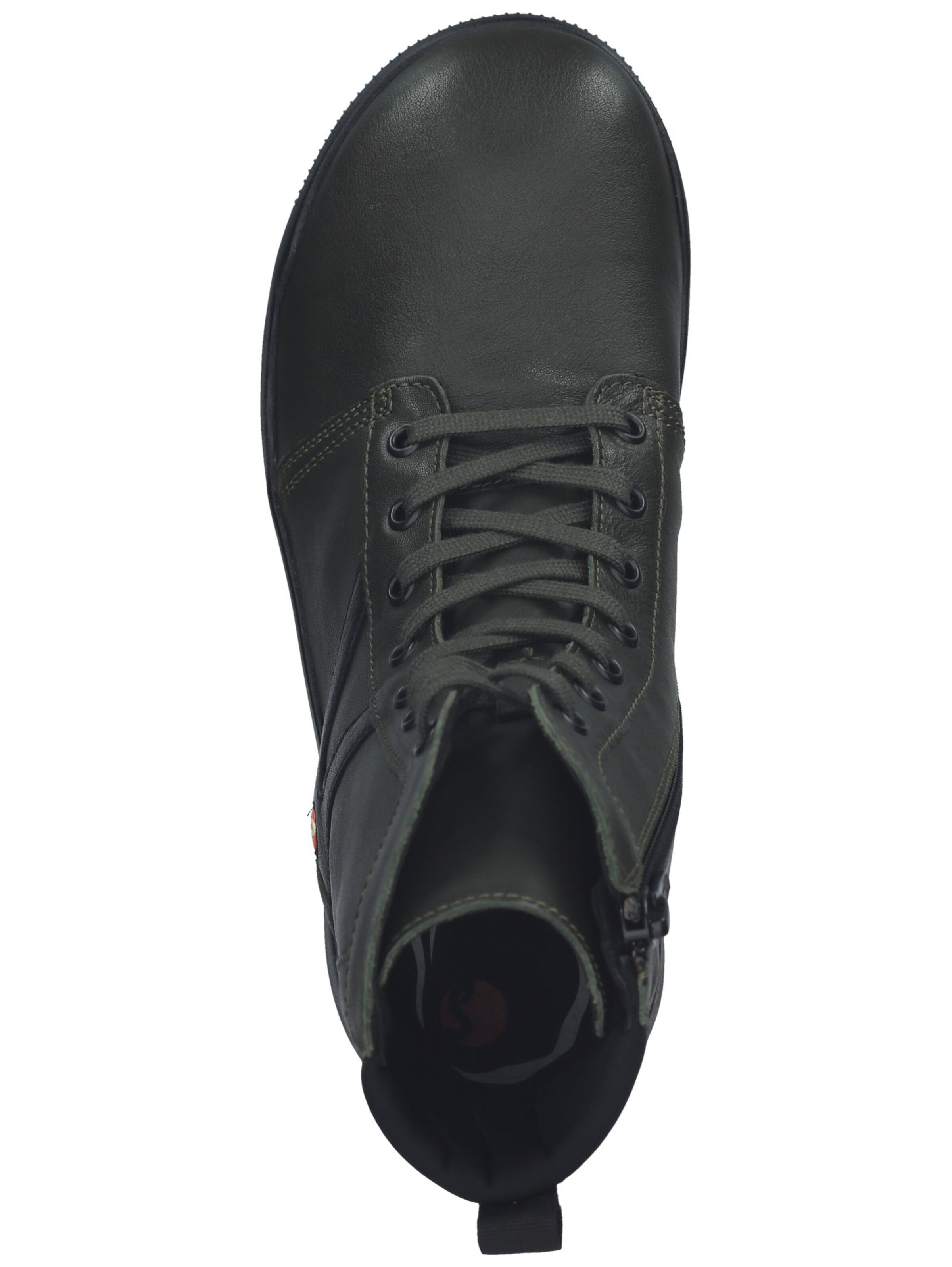 Softinos Lace-up bootie in Black