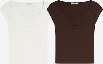 Bershka Shirt in Brown: front
