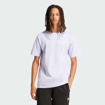 ADIDAS ORIGINALS T-shirt 'Trefoil Essentials' i lila: framsida