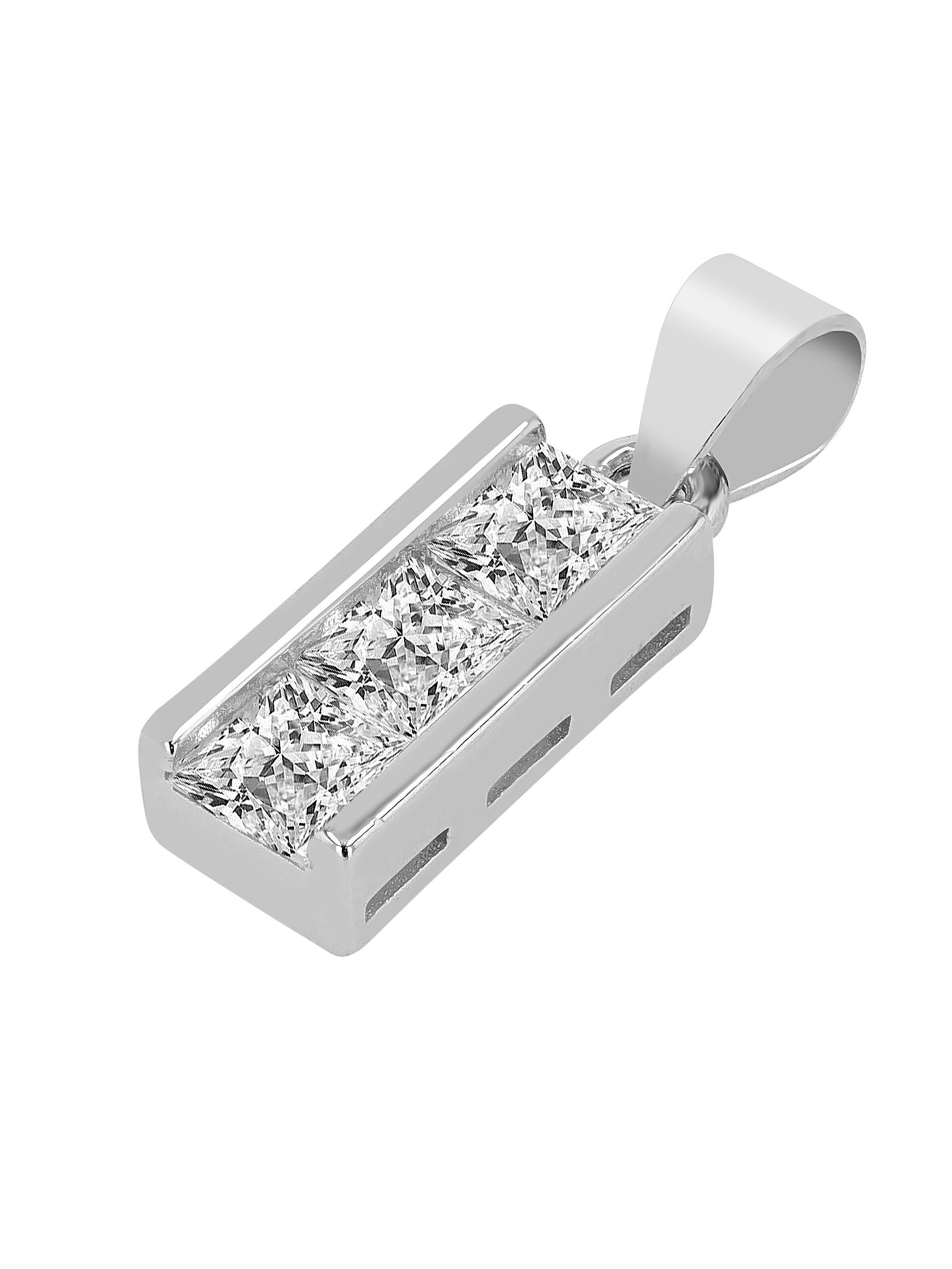 Akzent Anhänger '"Liva" aus 925 Sterlingsilber, rhodiniert, langlebig'‌‌‌‌‌‌‌‌‌ in Silber