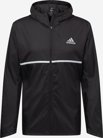 ADIDAS SPORTSWEAR Athletic Jacket 'Own The Run' in Black: front