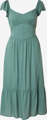 HOLLISTER Letní šaty – zelená: přední strana