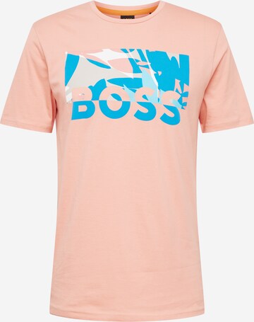 BOSS Orange Koszulka 'Thinking 3' w kolorze różowy: przód