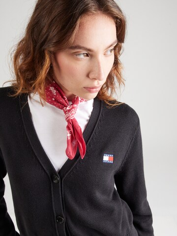 Tommy Jeans Strickjacke 'ESSENTIAL' in Schwarz