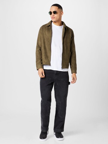 BURTON MENSWEAR LONDON Between-Season Jacket 'Harrington' in Green