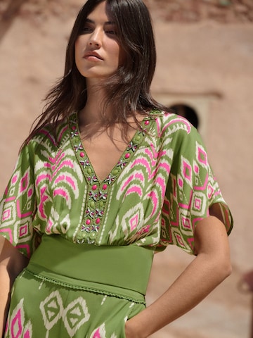love & roses - Blusa en verde