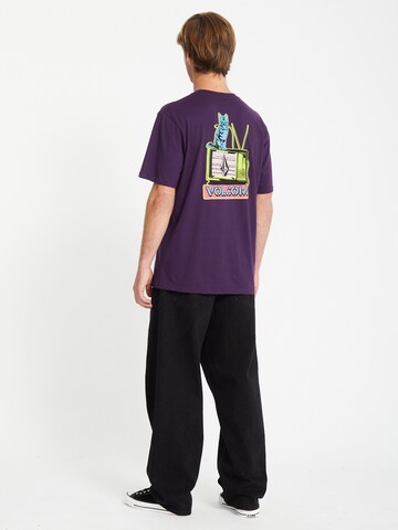 Volcom T-Shirt 'Catv' in Lila