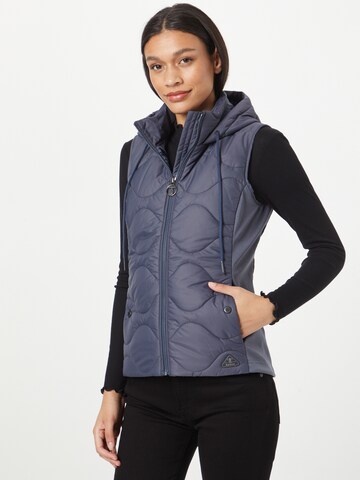 Barbour Vest in Blue: front