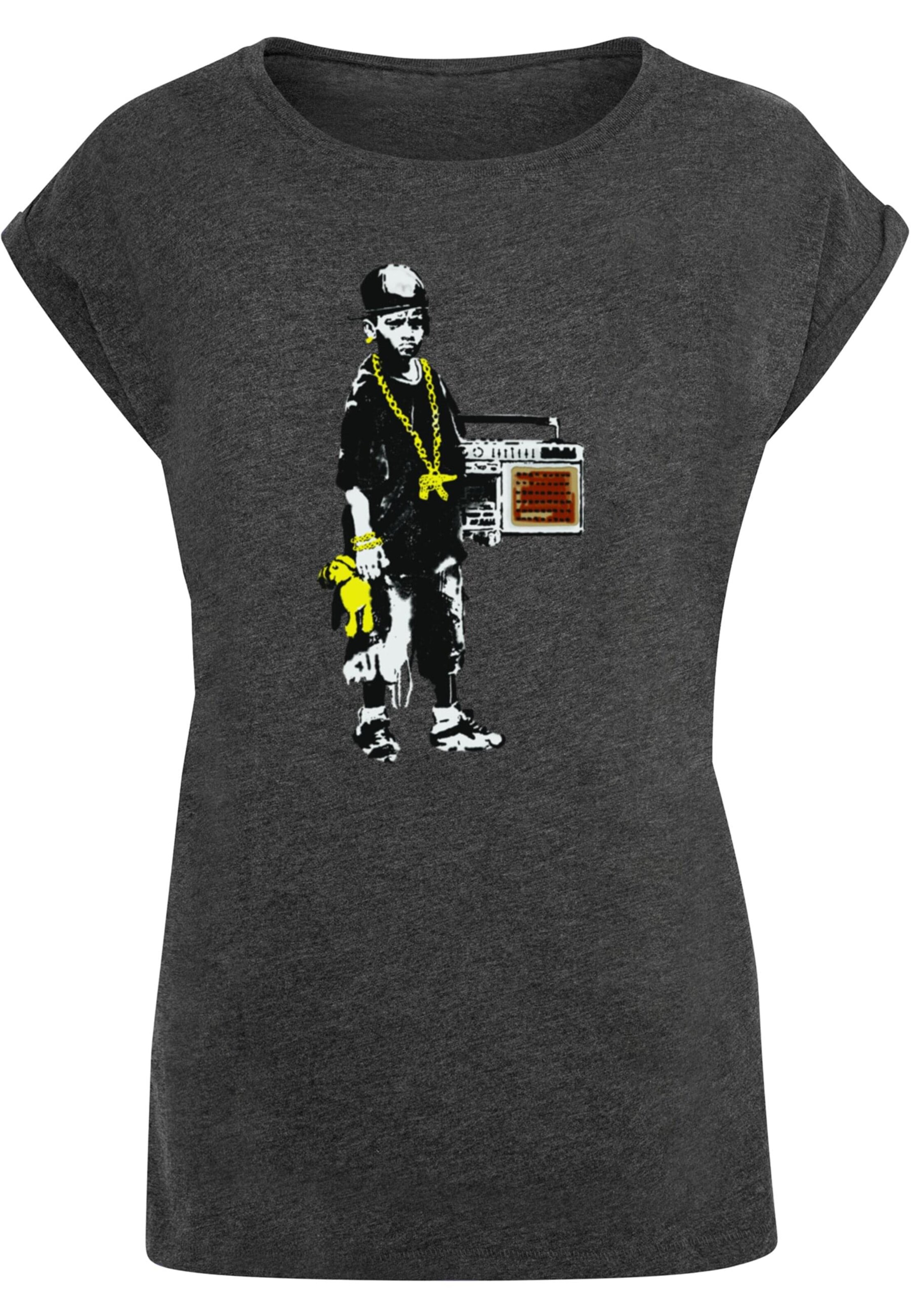 T-shirt 'Brandalised - Boy With Teddy' Merchcode en gris : devant