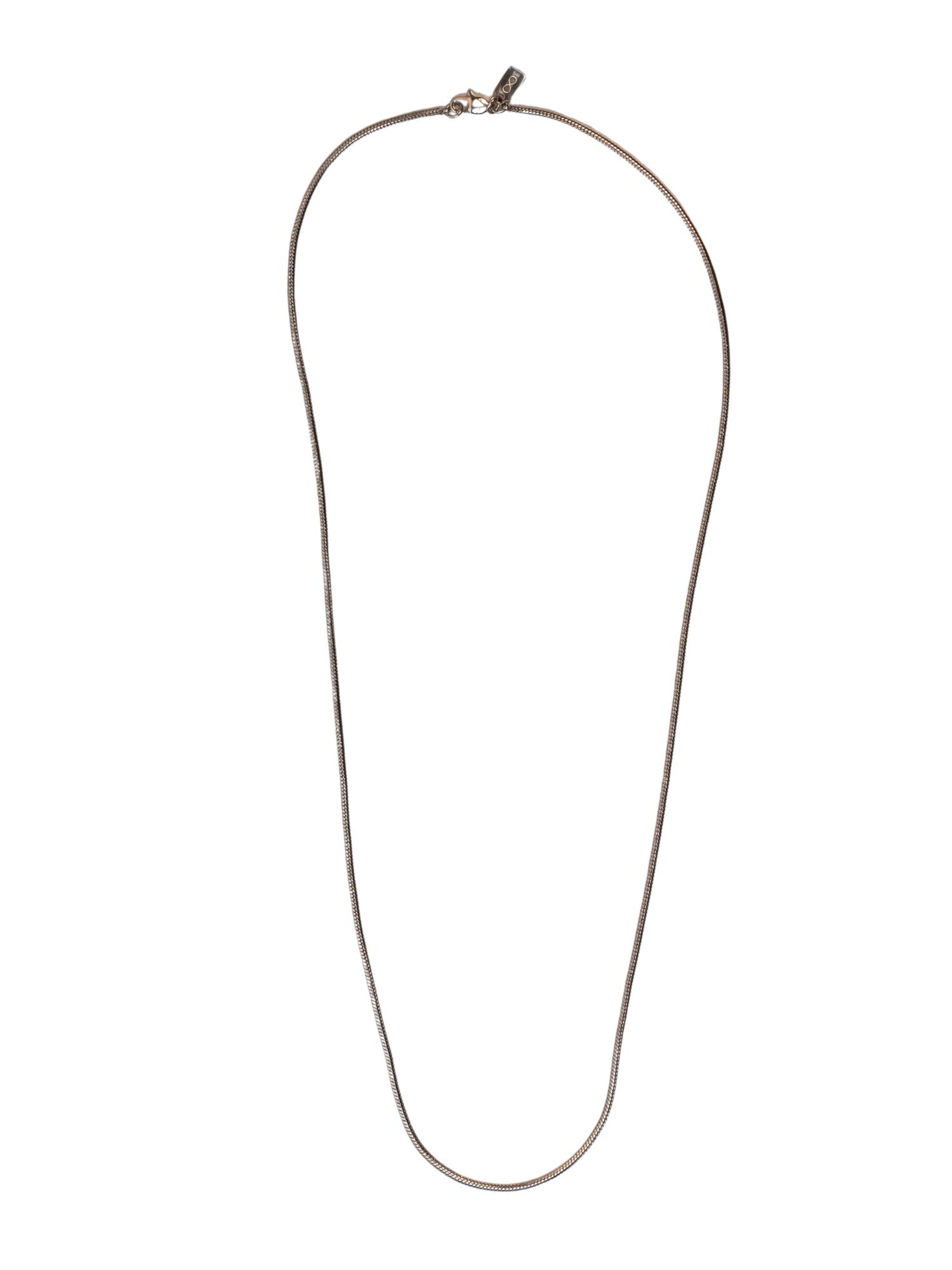 Eternal Necklace 'Snake' in Silver: front