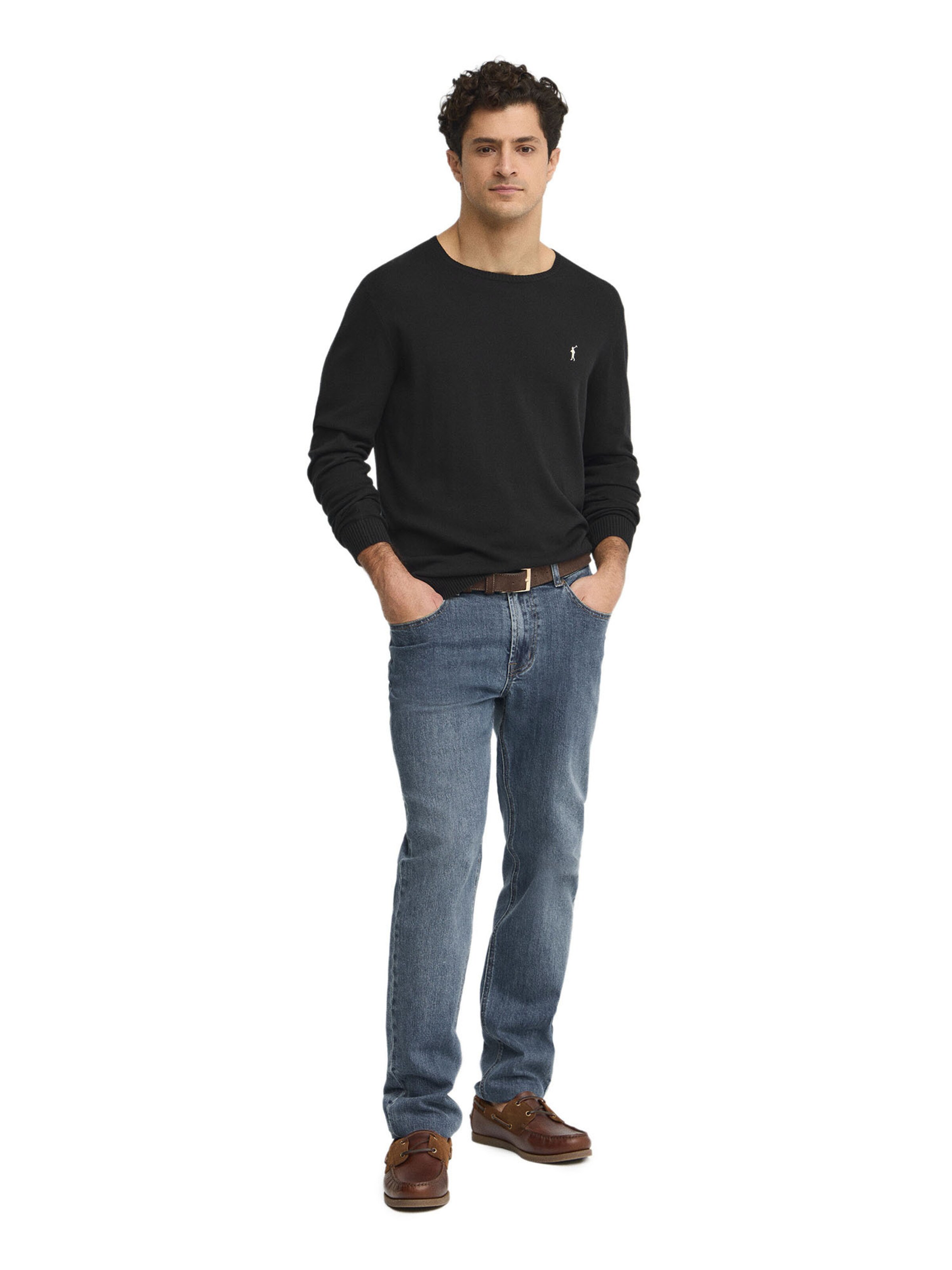 Polo Club Pullover 'Rigby' in Schwarz