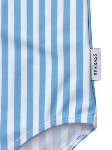 SEABASS Badpak 'Girls Swimsuit Ruffle' in Blauw