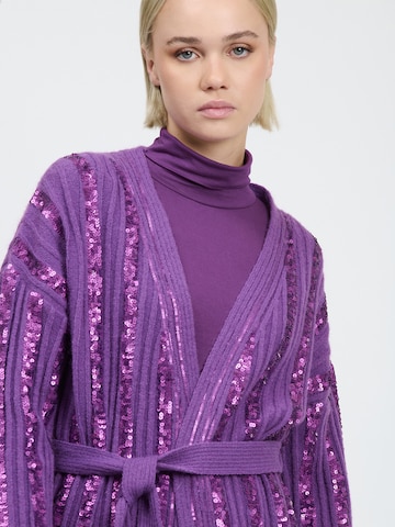 Influencer Kardigan w kolorze fioletowy