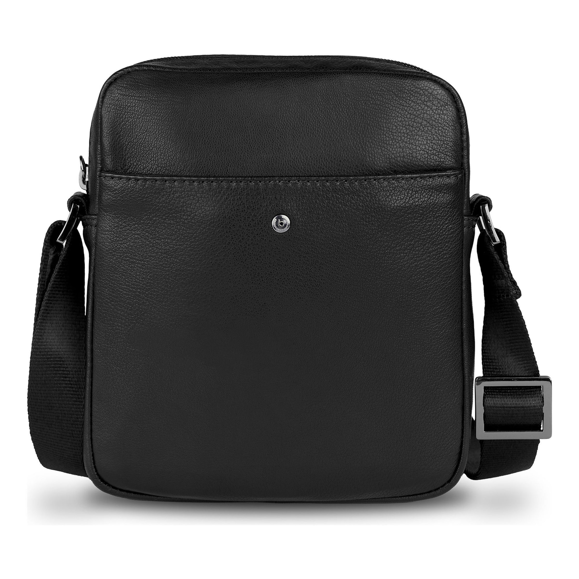 Borsa a tracolla 'Black Magic' di bugatti in nero: frontale