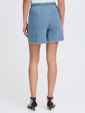 ICHI Regular Shorts ' IHKATE ' in Blau