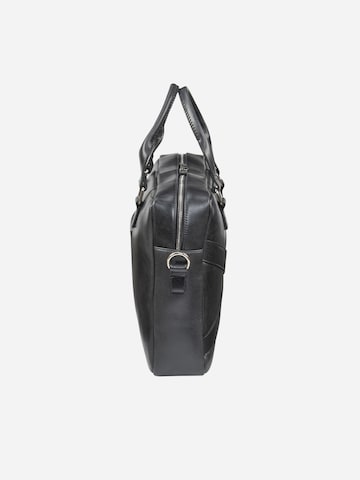 NEGOTIA Leather Laptop Bag 'Apex' in Black