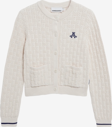 ARMEDANGELS Strickjacke STRUCTURE in Beige: Vorderseite