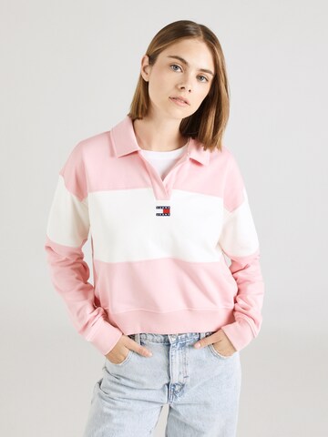 Tommy Jeans Sweatshirt in Pink: front