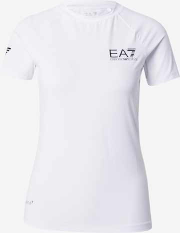 EA7 Emporio Armani - Camisa funcionais em branco: frente