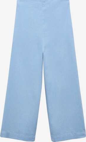 MANGO Lużny krój Spodnie 'LINOVIS' w kolorze niebieski: przód
