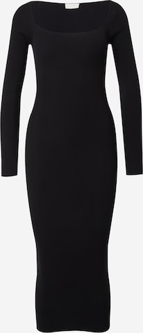 juoda LeGer by Lena Gercke Megzta suknelė 'Farine': priekis