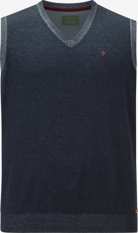 Charles Colby Sweater Vest ' Earl Kyle ' in Blue: front