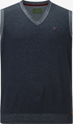 Charles Colby Sweater Vest ' Earl Kyle ' in Blue: front