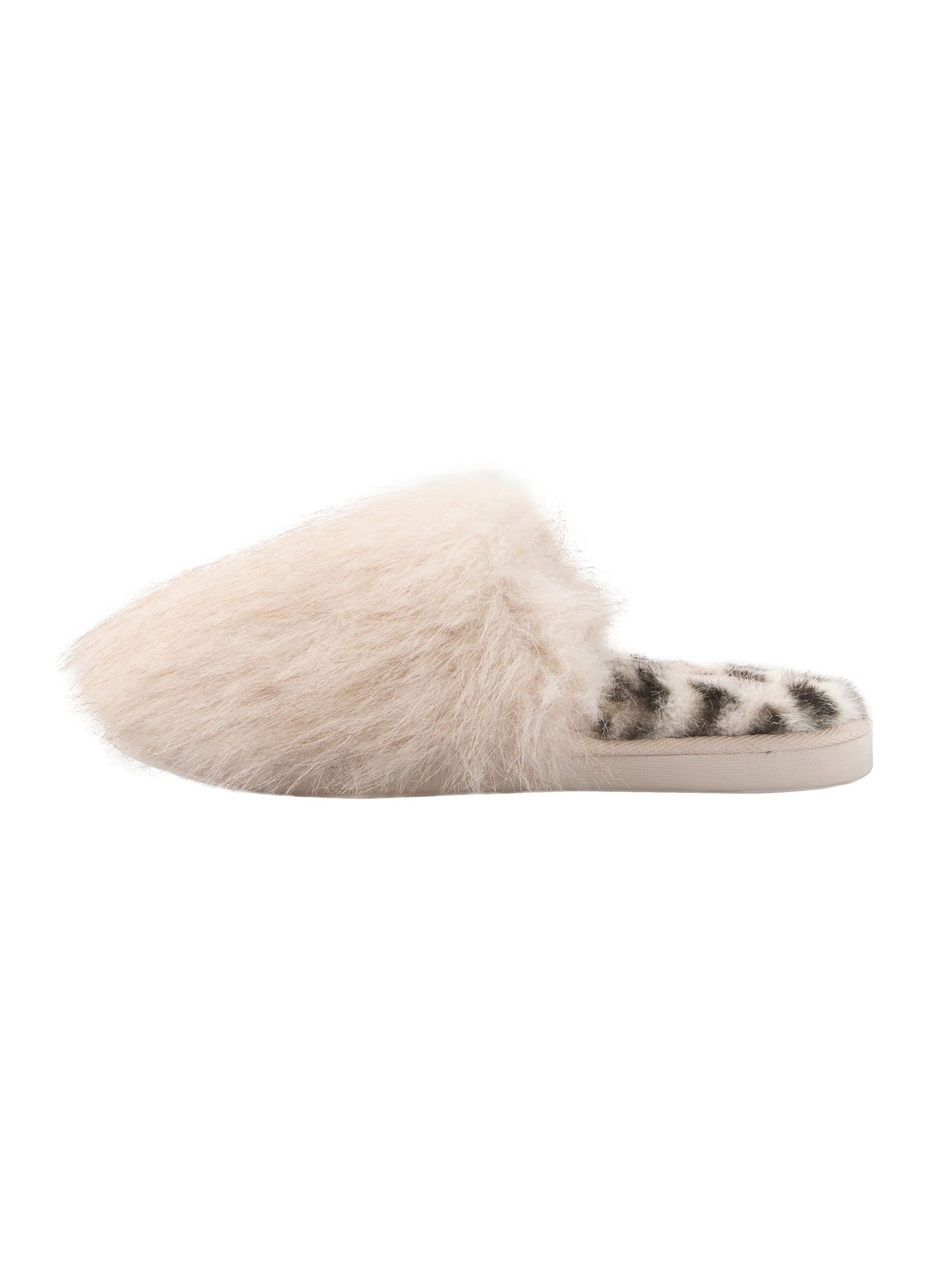 Lipsy - Zapatillas de casa en beige: frente