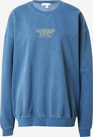 TOPSHOP Sweatshirt in Blue: front