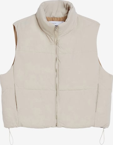 Gilet Bershka en beige : devant