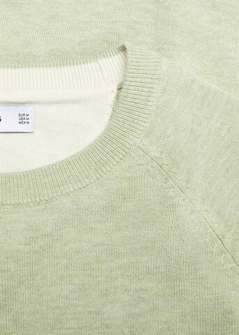 MANGO MAN Sweater 'Ten' in Green