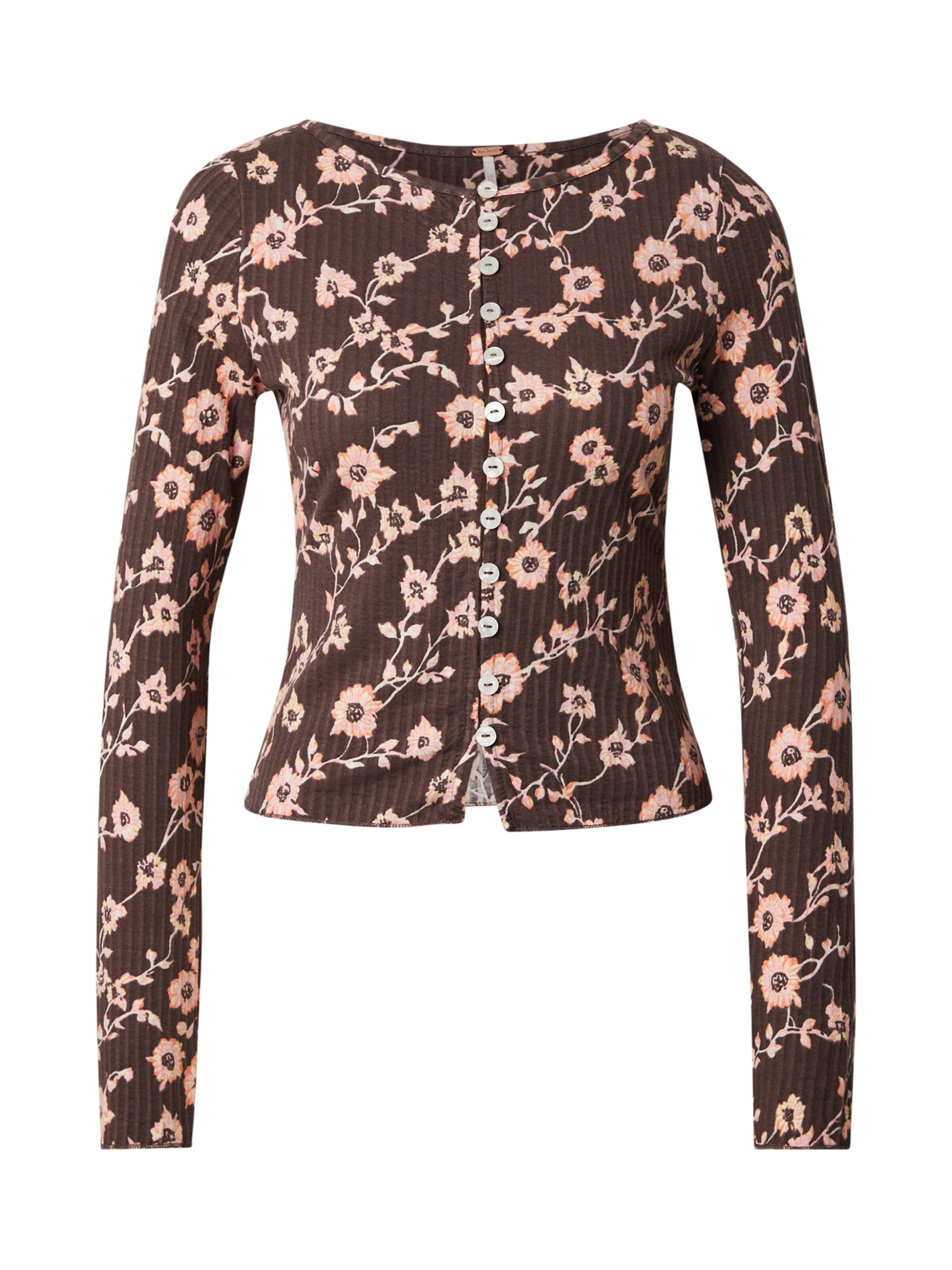 brūns Free People T-Krekls 'TILLY': no priekšpuses